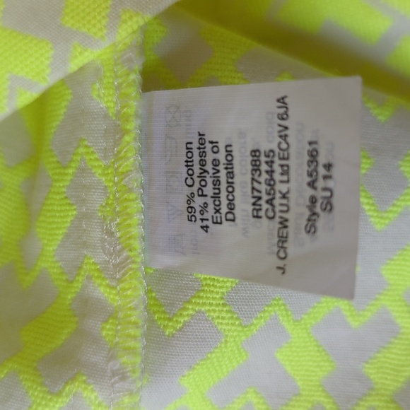 J Crew Neon Arrow Print Shift Dress - Picture 9 of 13